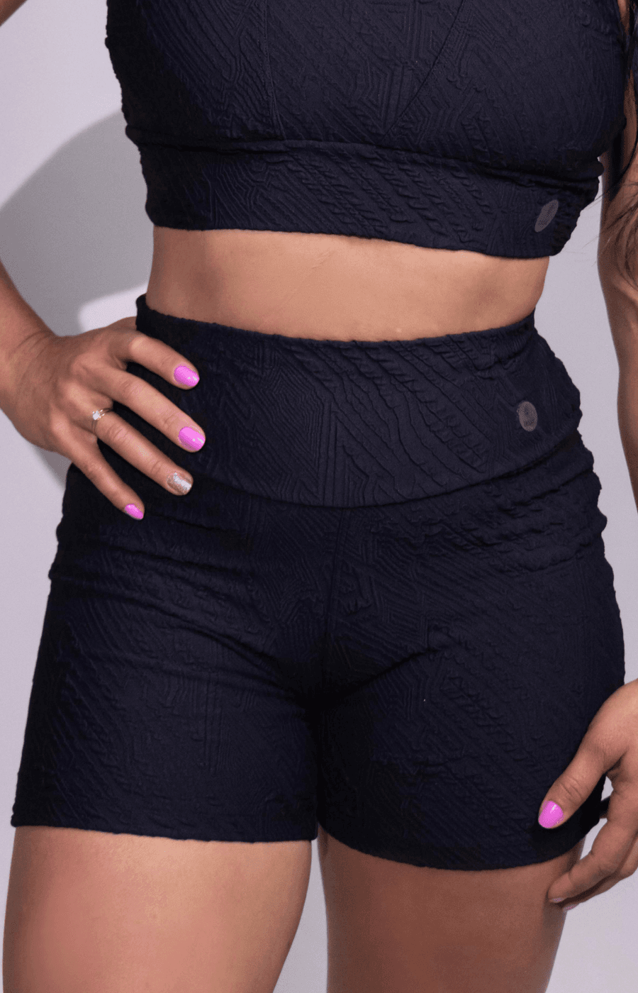Shorts Jacquard Vênus Preto
