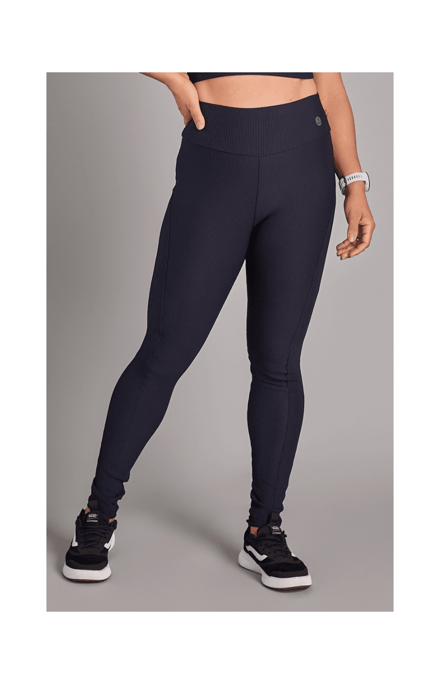 Calça Legging Canelada Wish Preto
