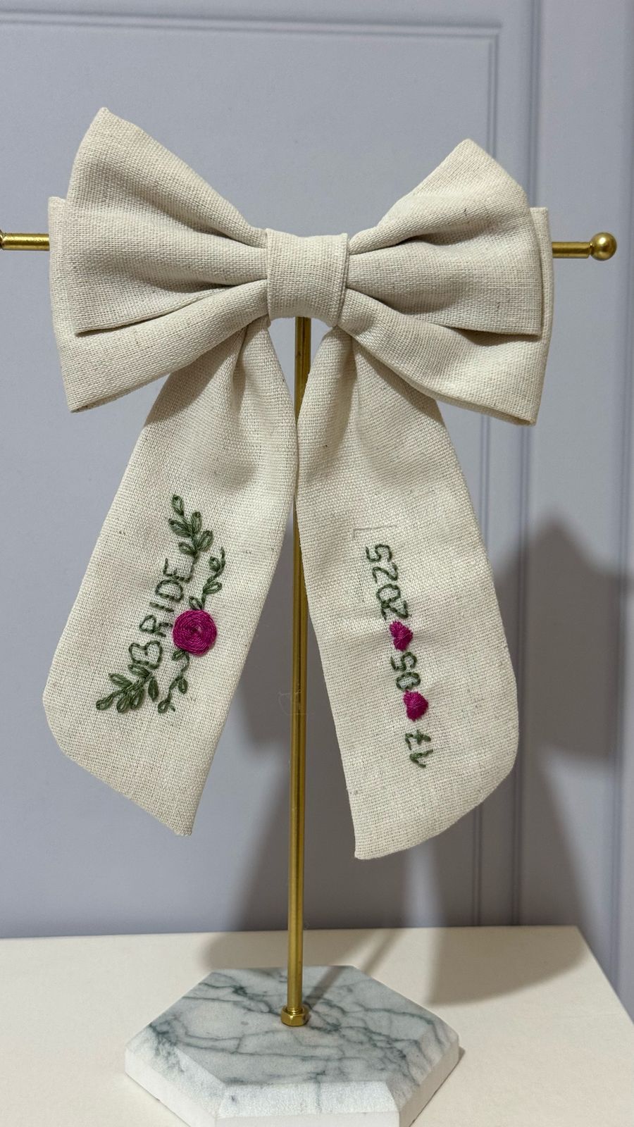 Laço Bordado Bride Personalizado - LITA ACESSÓRIOS