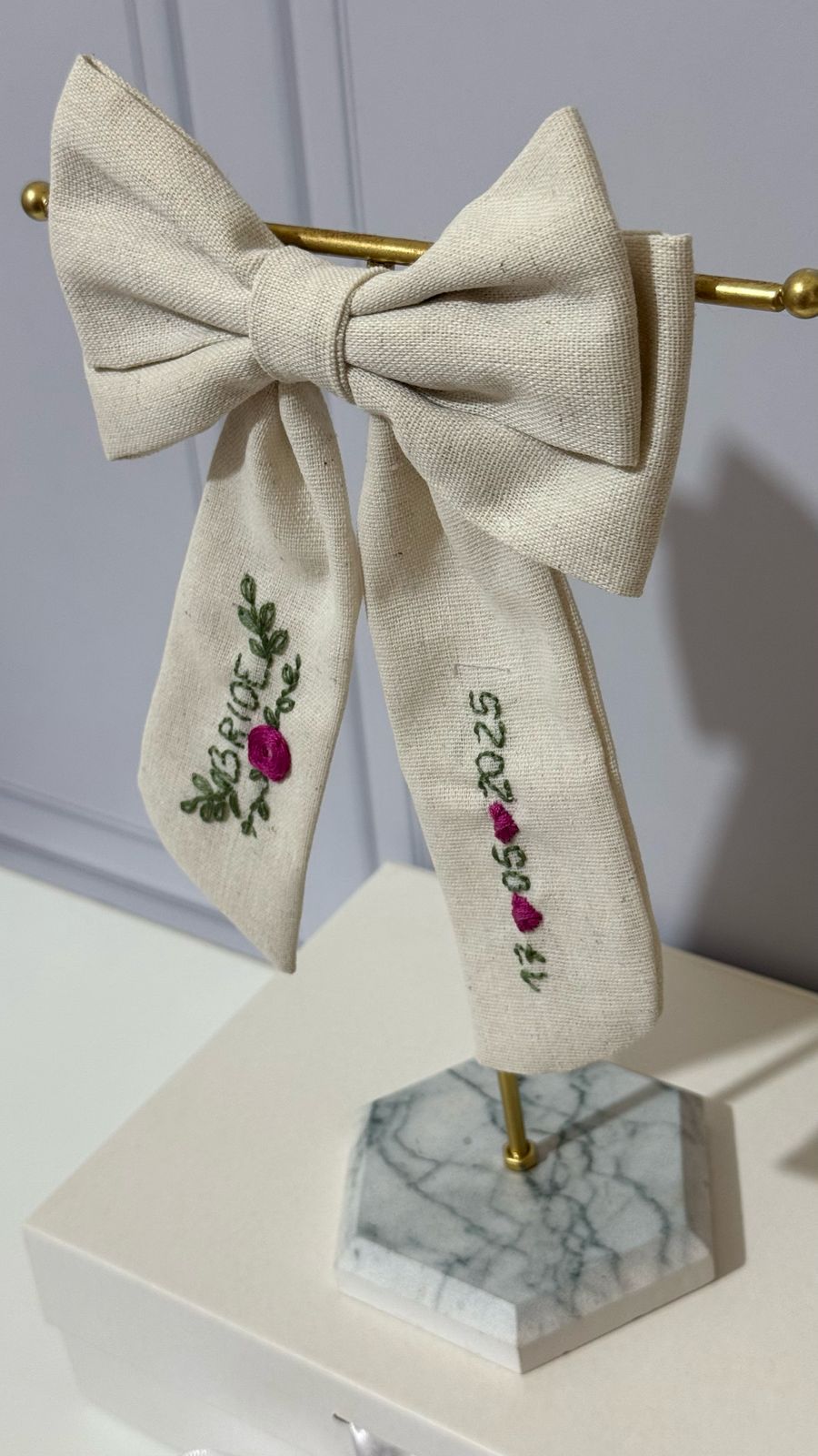 Laço Bordado Bride Personalizado