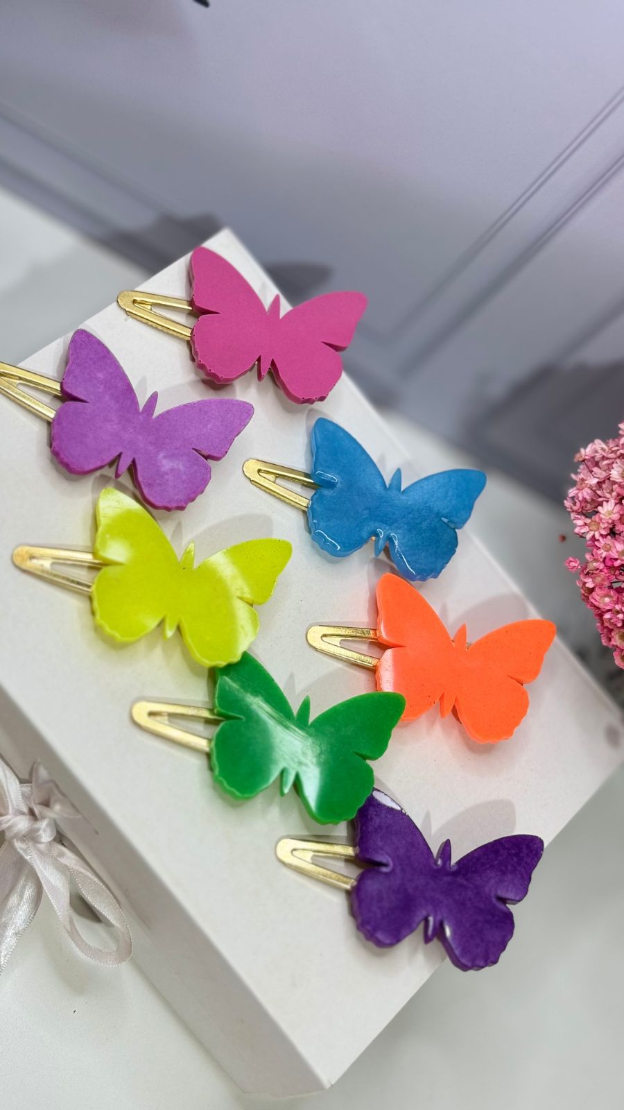 Presilha Butterfly Resina - LITA ACESSÓRIOS