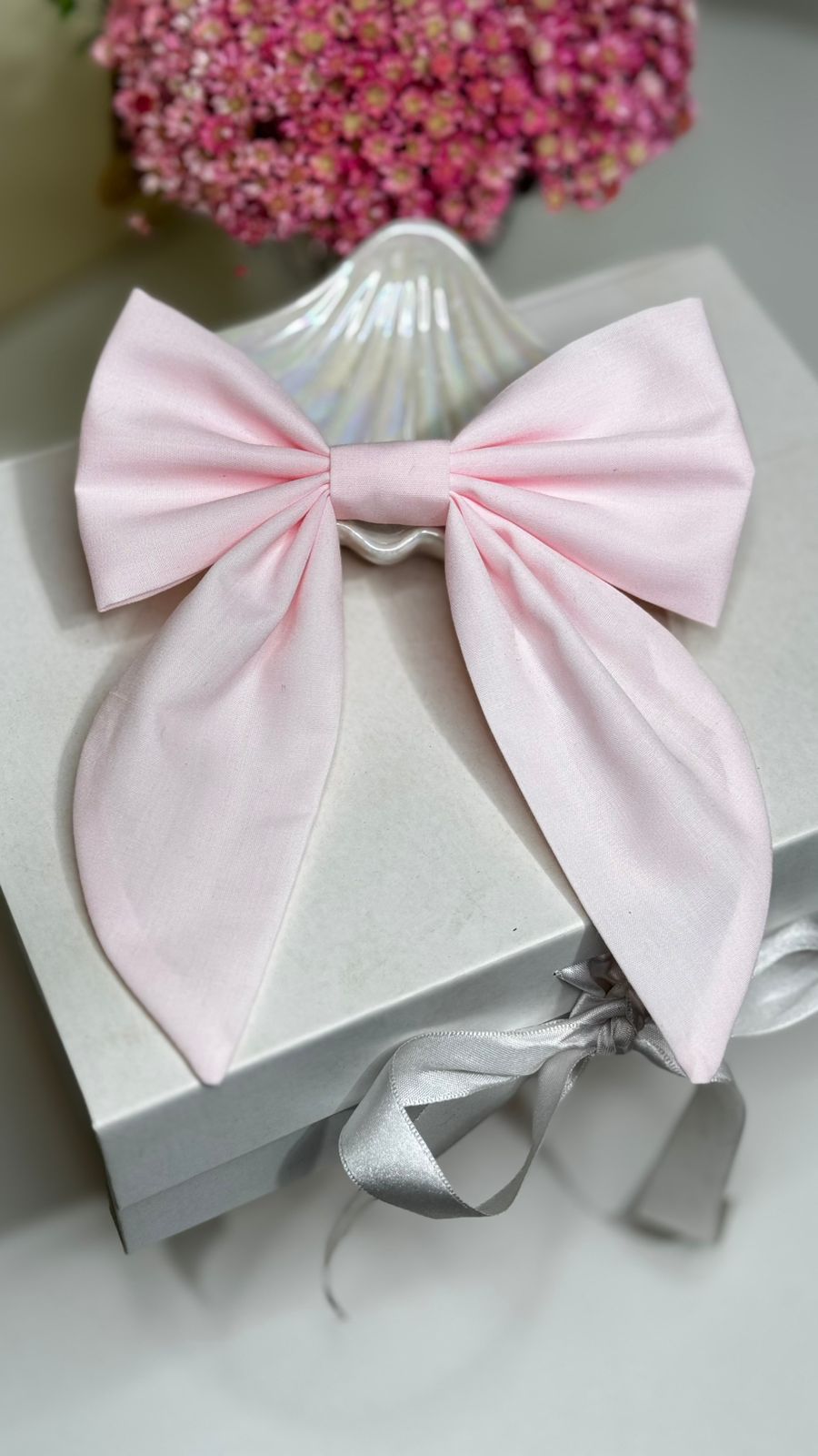 Laço Amélia Liso Rosa claro