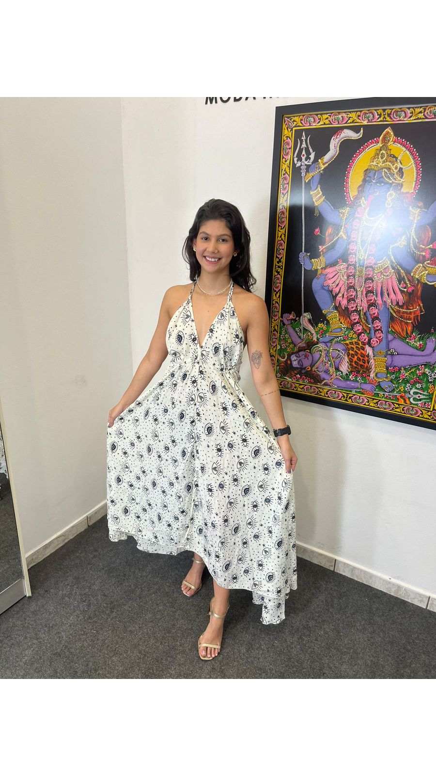 Vestido longo shakti místico - 06 - Mahakali