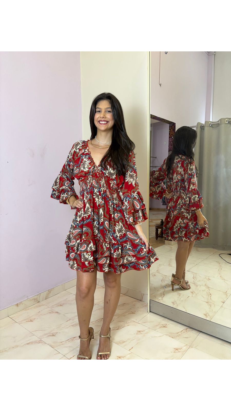 Vestido Curto Cristal - 56 - Mahakali