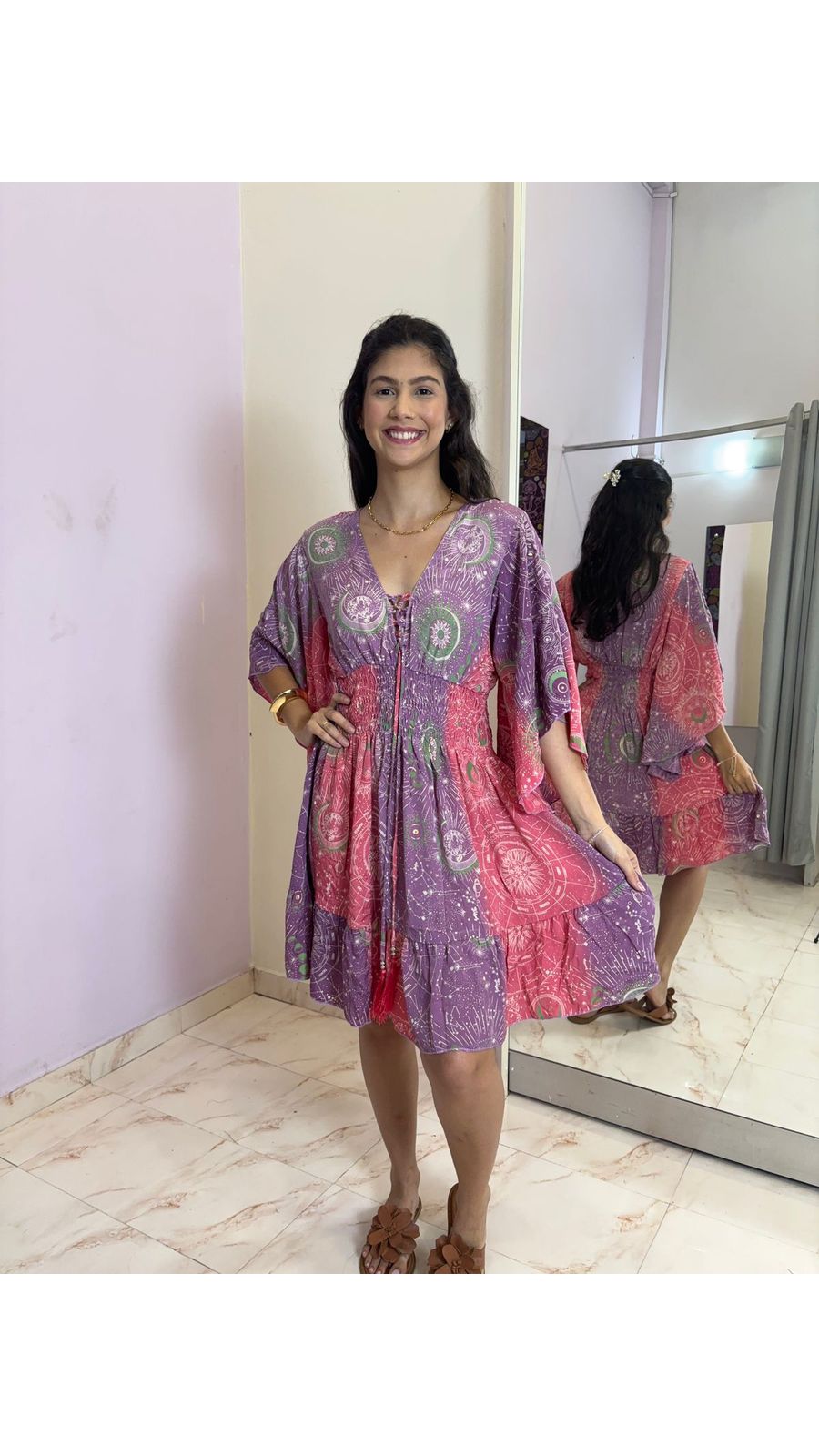 Vestido Curto Místico Selene - 145414 - Mahakali