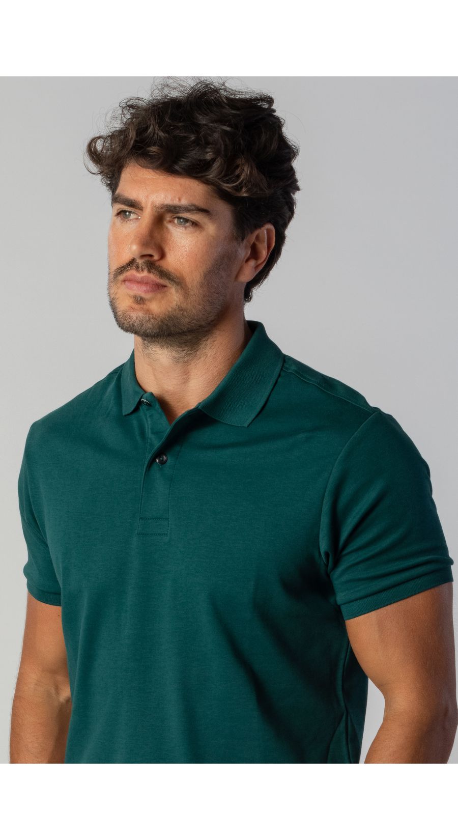 Camisa Polo Peruano verde escuro - Diodato Alfaiataria