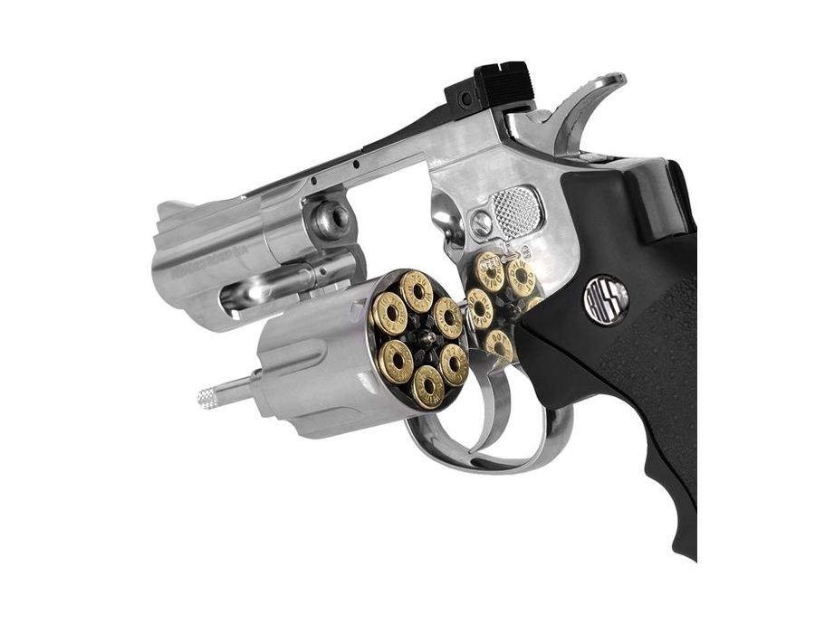 Revolver Airgun CO2 Rossi WINGUN NIQ. 708S 2 POL 4.5mm - Airsoft e ...