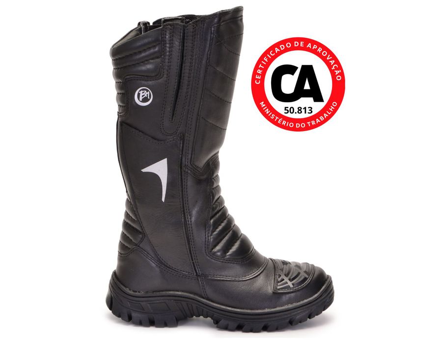 Coturno Evolution BM RESGATE COM CA:50.813 Elite Moto Suporta Alta Temperatura Até 300º 5194/01 Preto