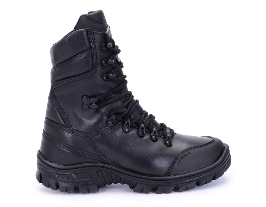 coturno militar Attack sentinel em couro com bico em tpu pvc 
