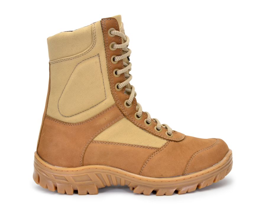 Bota Bmbrasil Em Couro Exercito 1 Ziper 
