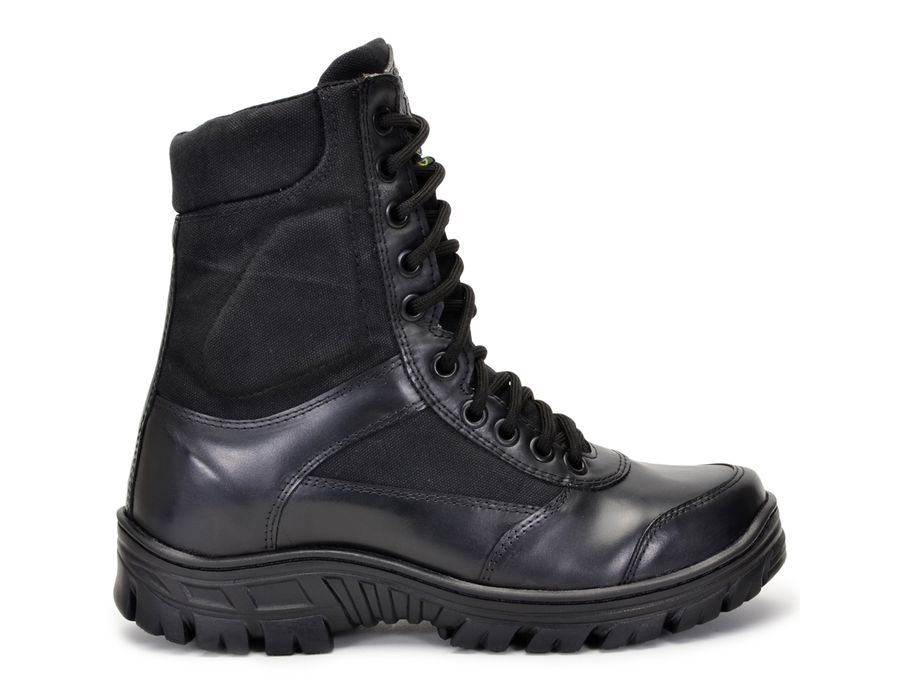 Bota Bmbrasil Em Couro Exercito 1 Ziper 