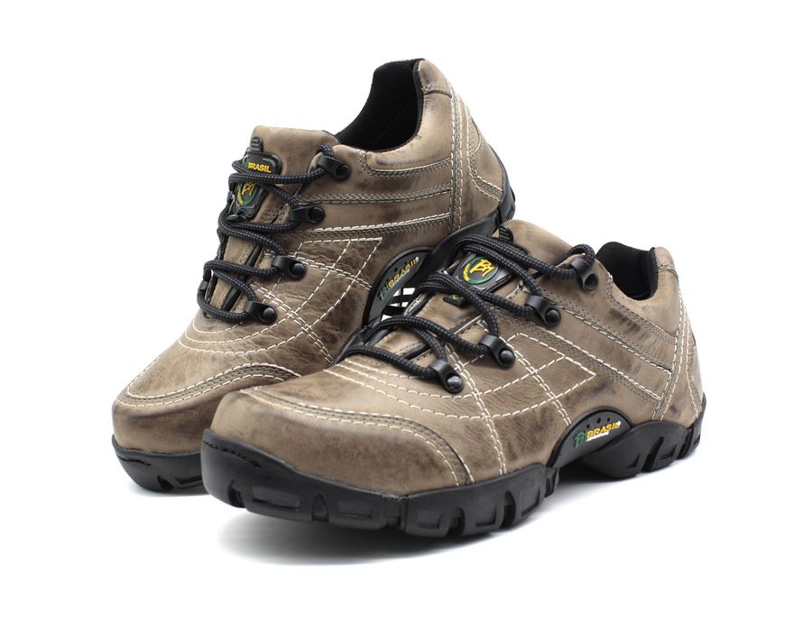 Tenis Masculino Adventure Mantiqueira 5310/03 Couro Cinza
