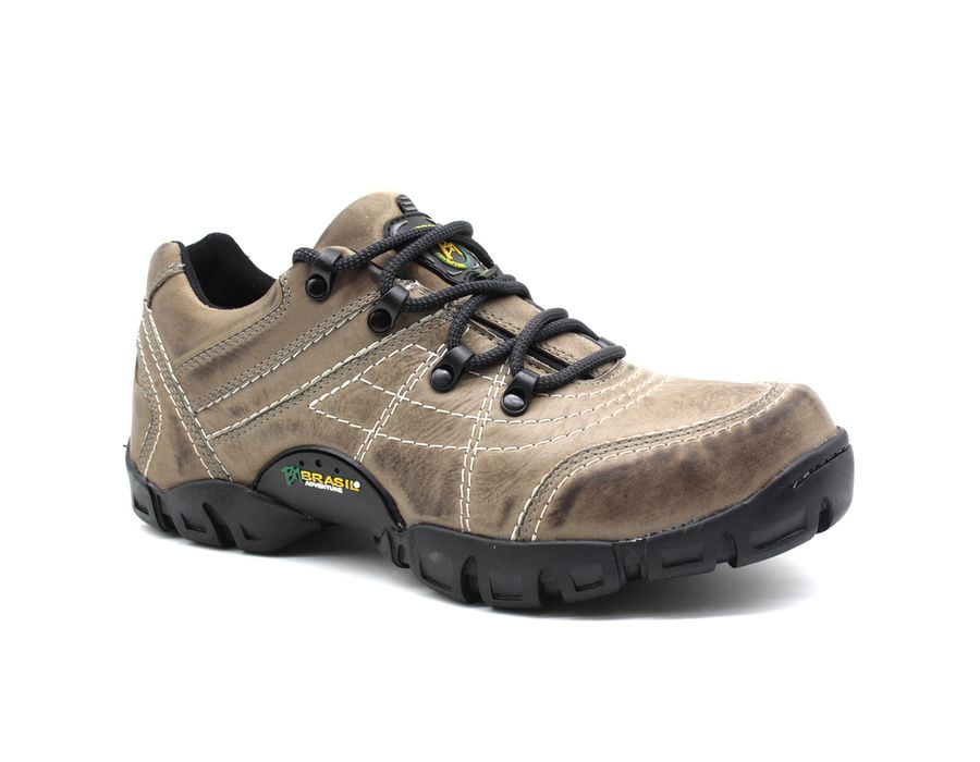 Tenis Masculino Adventure Mantiqueira 5310/03 Couro Cinza