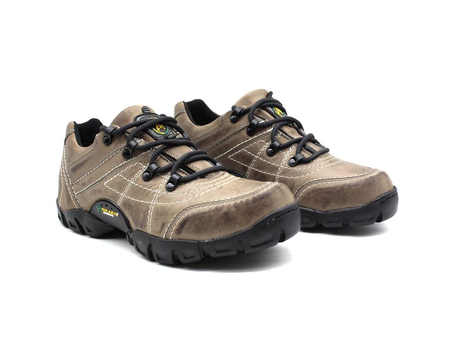 Tenis Masculino Adventure Mantiqueira 5310/03 Couro Cinza