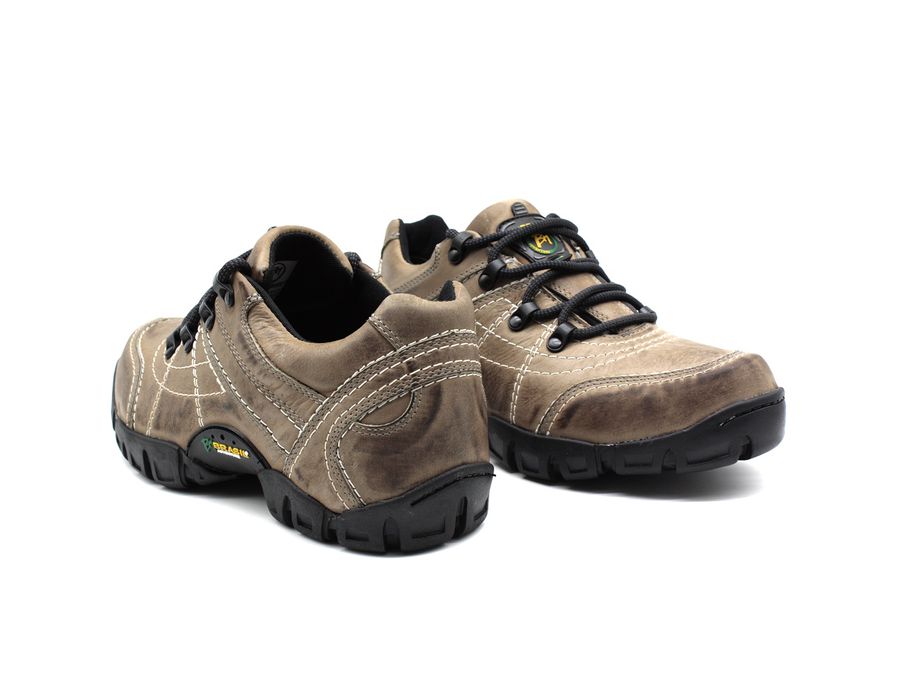 Tenis Masculino Adventure Mantiqueira 5310/03 Couro Cinza