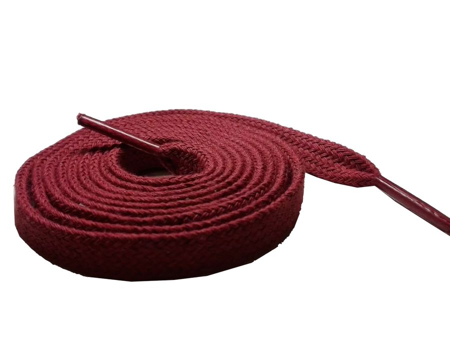 Cadarço Chato Algodão De 1,40 Cm e 10 Milímetros De Largura Vermelho