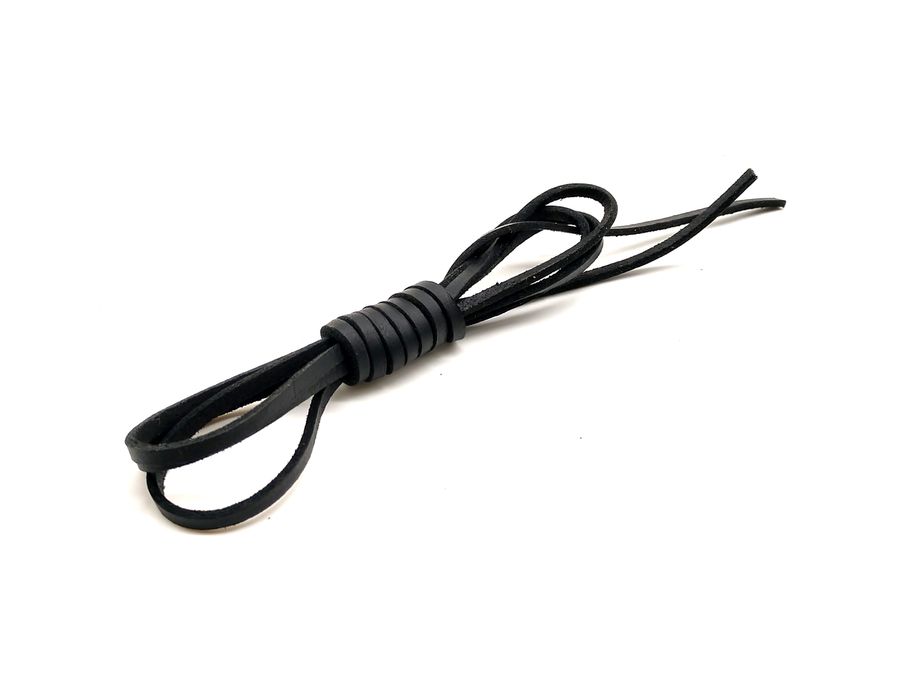 Cadarço De Couro Tento Cor Preto