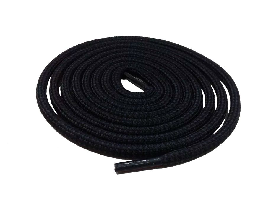 Cadarço Militar Redondo Caterpillar Coturnos Botas Carijo Preto Grafit