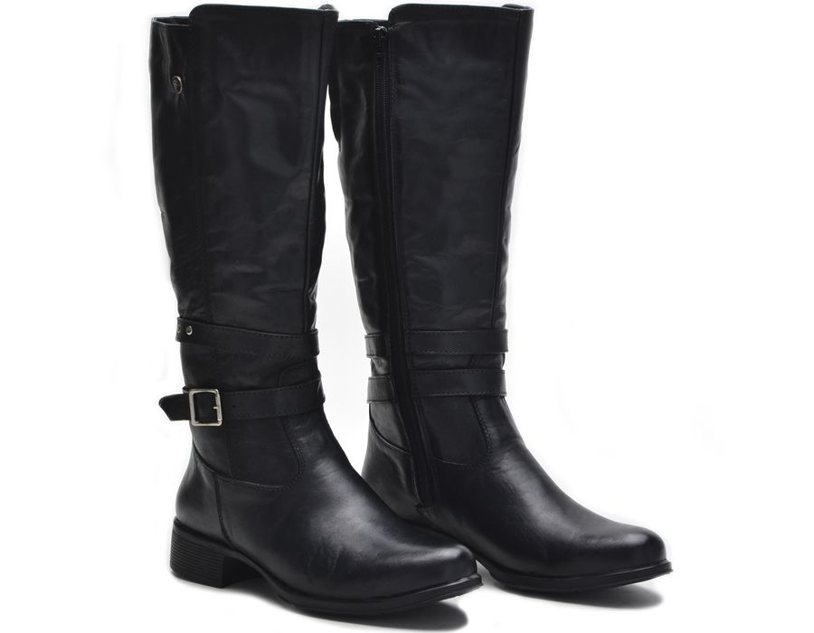Botas Femininas Cano Alto Montaria 2002/01 Preto