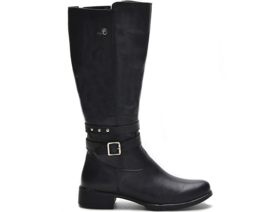 Botas Femininas Cano Alto Montaria 2002/01 Preto