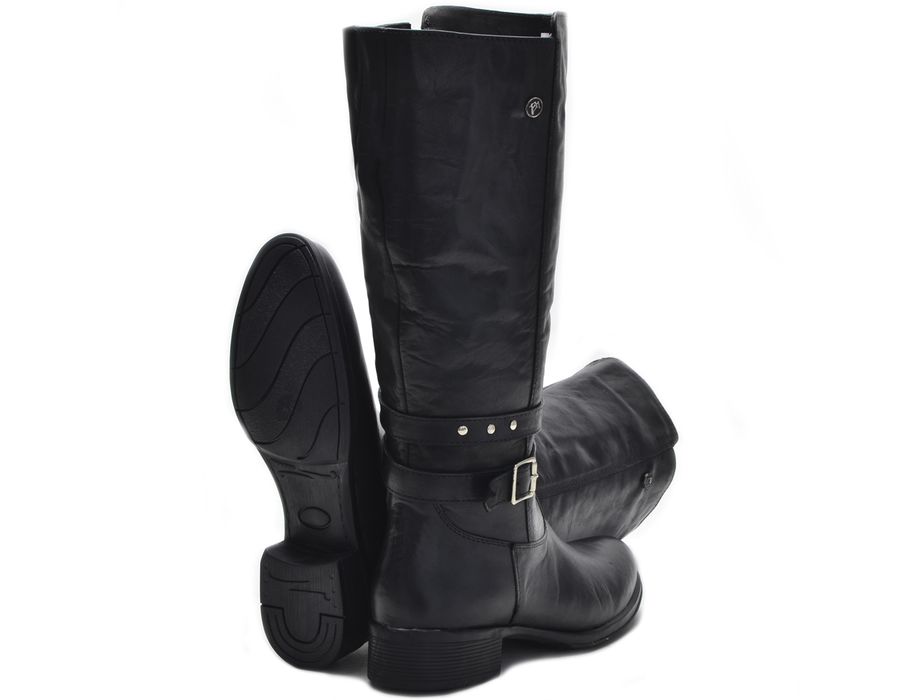 Botas Femininas Cano Alto Montaria 2002/01 Preto