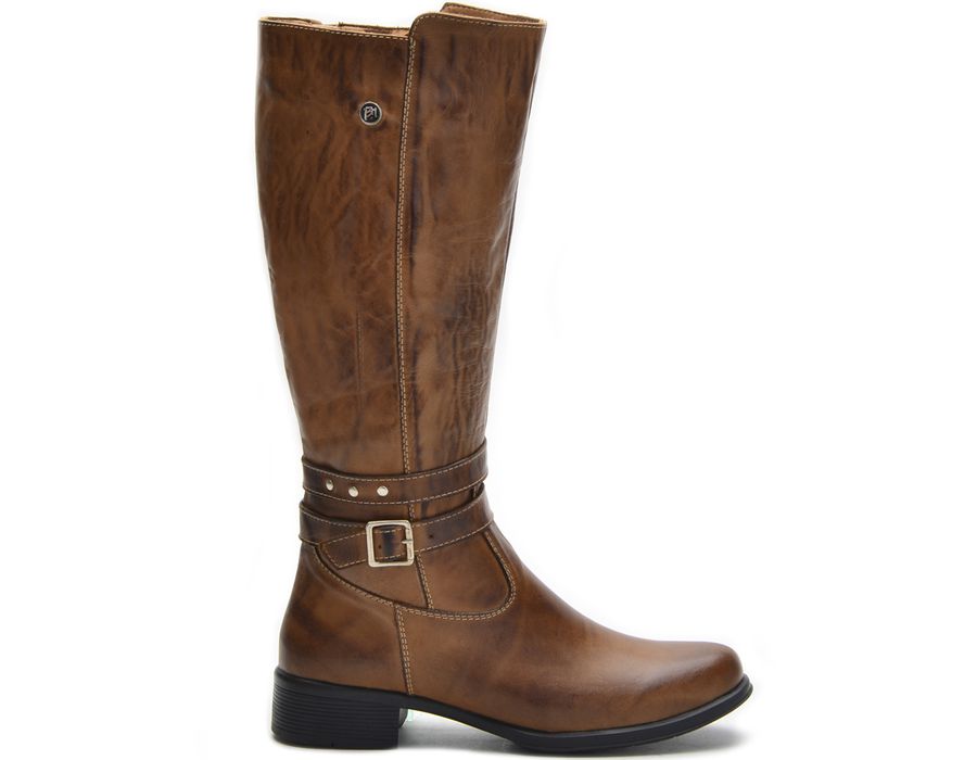 Botas Femininas Cano Alto Montaria 2002/03 Caramelo