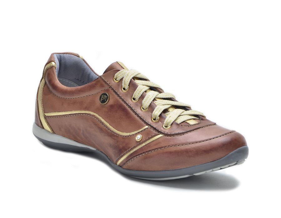 Tenis Feminino Com Amortecedor Tipo Tenis Bmbrasil 212/04 Castanho