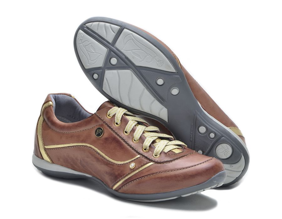 Tenis Feminino Com Amortecedor Tipo Tenis Bmbrasil 212/04 Castanho