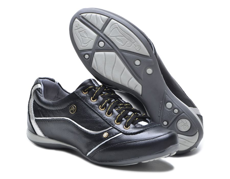 Tenis Feminino Preto Com Amortecedor Tipo Tenis Bmbrasil 212/06 Preto