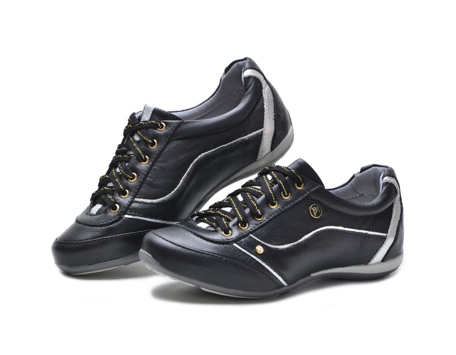 Tenis Feminino Preto Com Amortecedor Tipo Tenis Bmbrasil 212/06 Preto