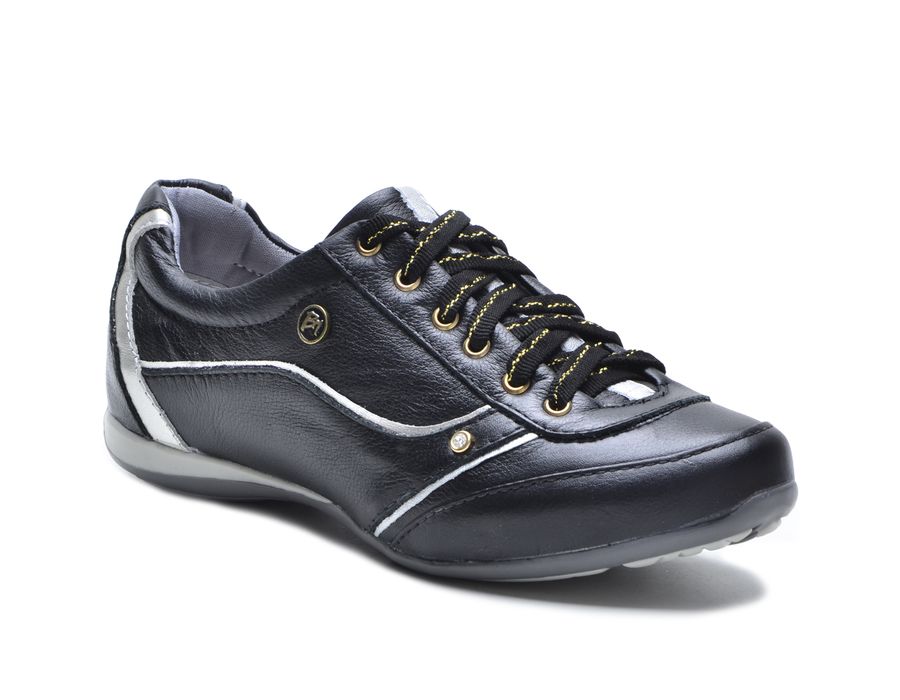 Tenis Feminino Preto Com Amortecedor Tipo Tenis Bmbrasil 212/06 Preto