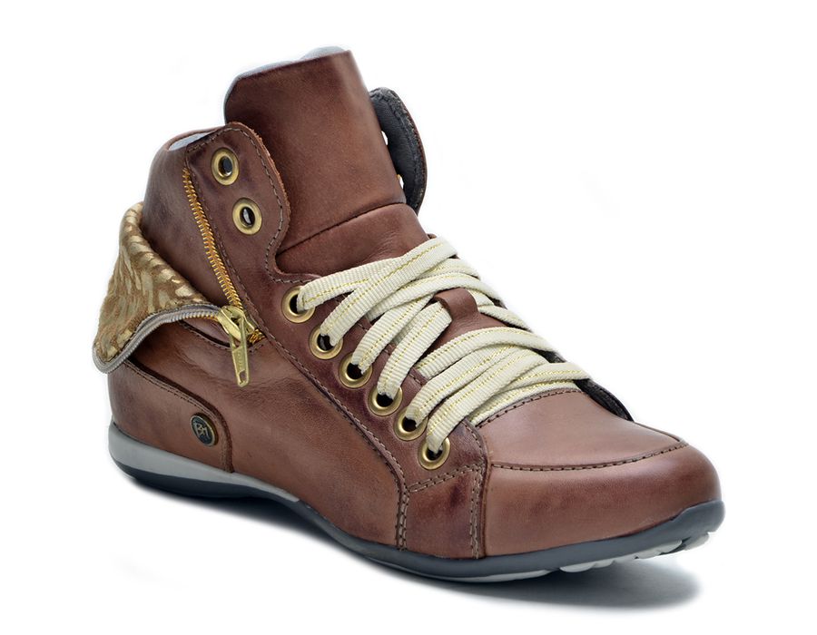Bota Casual Feminina Bm Brasil 214/07 Castanho