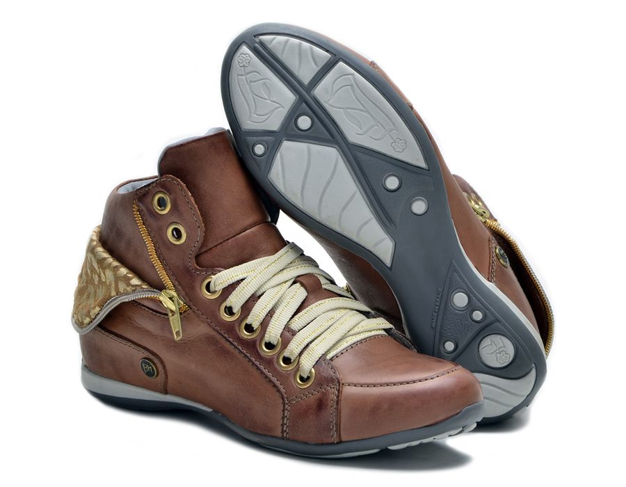 Bota Casual Feminina Bm Brasil 214/07 Castanho