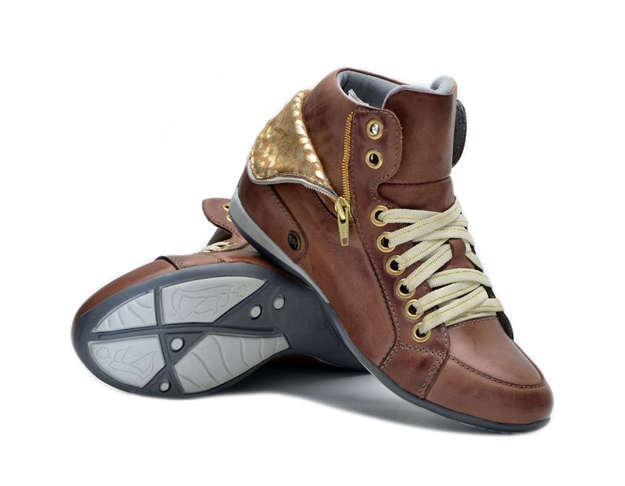 Bota Casual Feminina Bm Brasil 214/07 Castanho