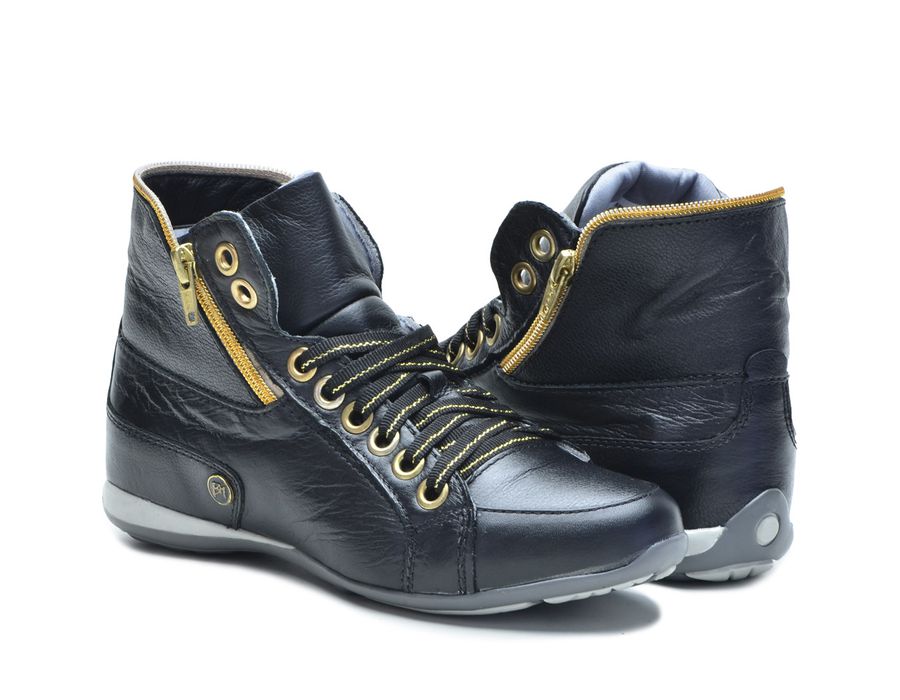 Bota Casual Feminina Bmbrasil 214/09 Preto