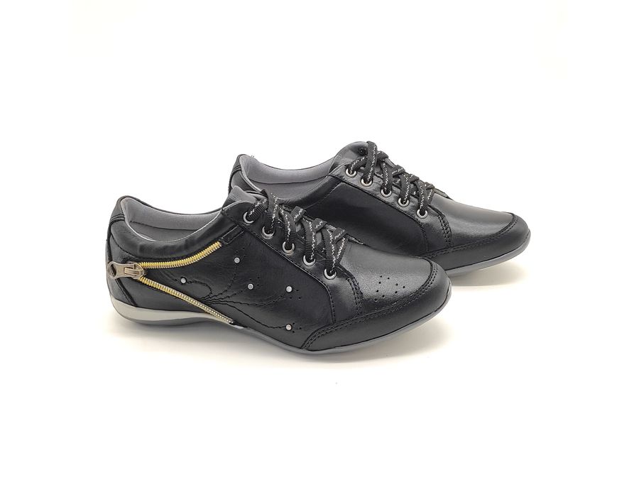 Tenis Feminino Casual Tipo Tenis Com Amortecedor 219/11 Preto Vicking