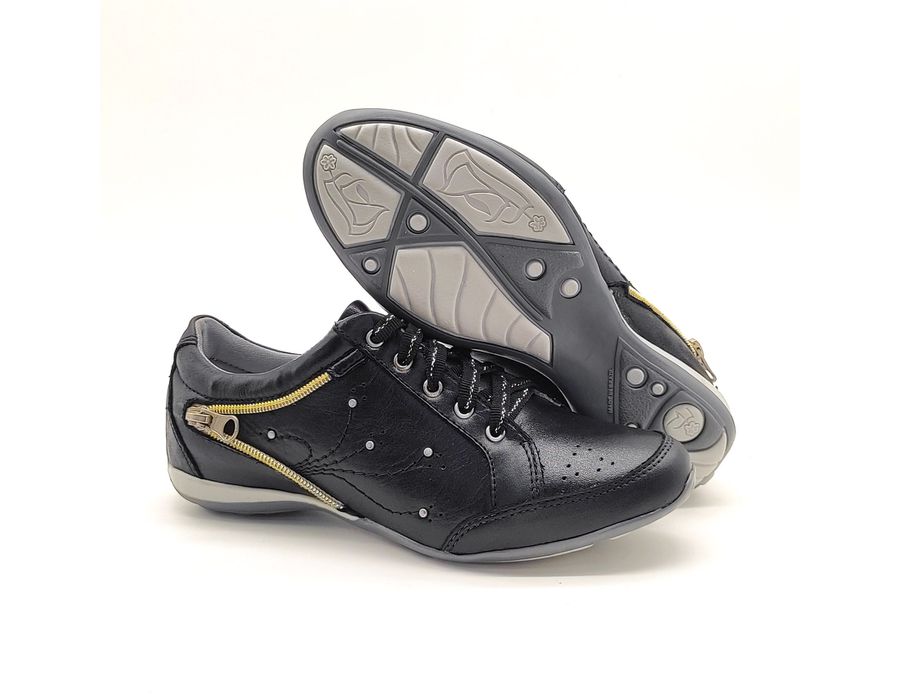 Tenis Feminino Casual Tipo Tenis Com Amortecedor 219/11 Preto Vicking