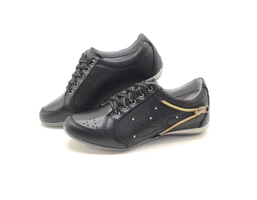 Tenis Feminino Casual Tipo Tenis Com Amortecedor 219/11 Preto Vicking