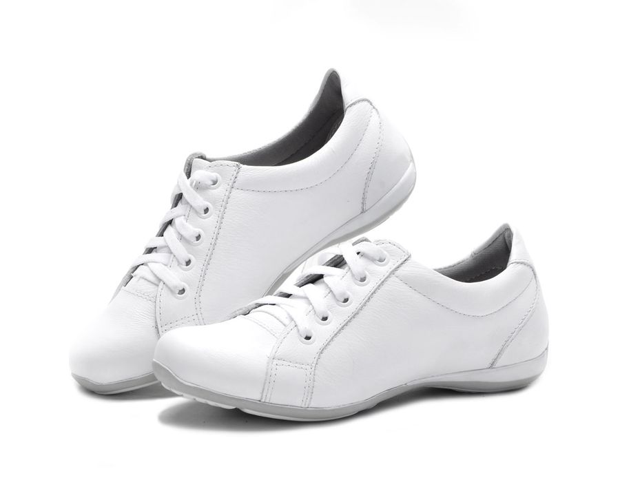 Tênis Feminino Com Cadarço Para Enfermagem 227/01 Branco
