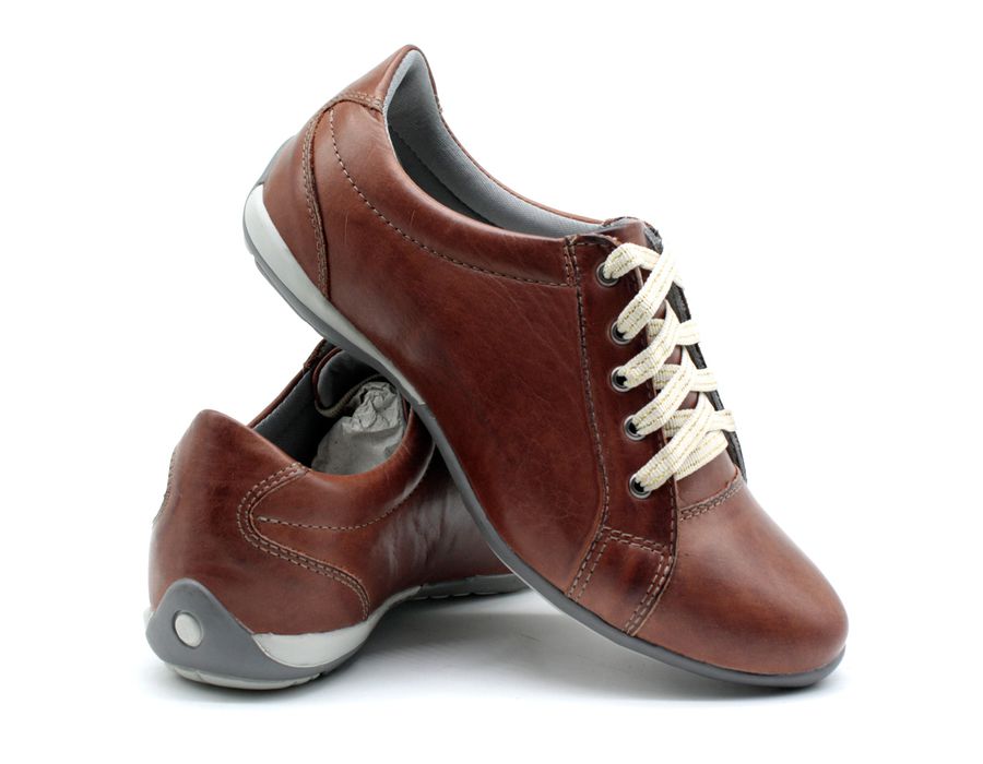 Tenis Feminino Com Cadarço Para Caminhada Bmbrasil 227/04 Castanho