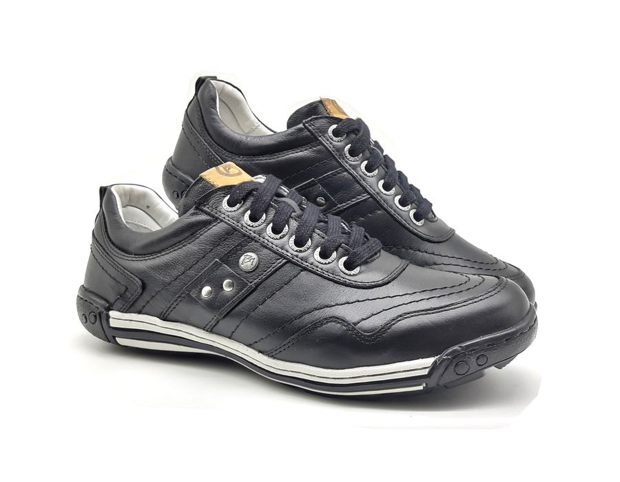 Sapato Masculino Casual Ortopédico Porshe Alanta 132/01 Preto