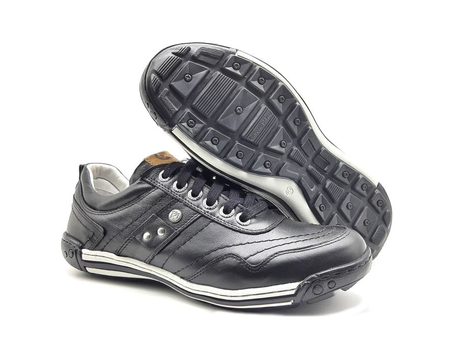 Sapato Masculino Casual Ortopédico Porshe Alanta 132/01 Preto