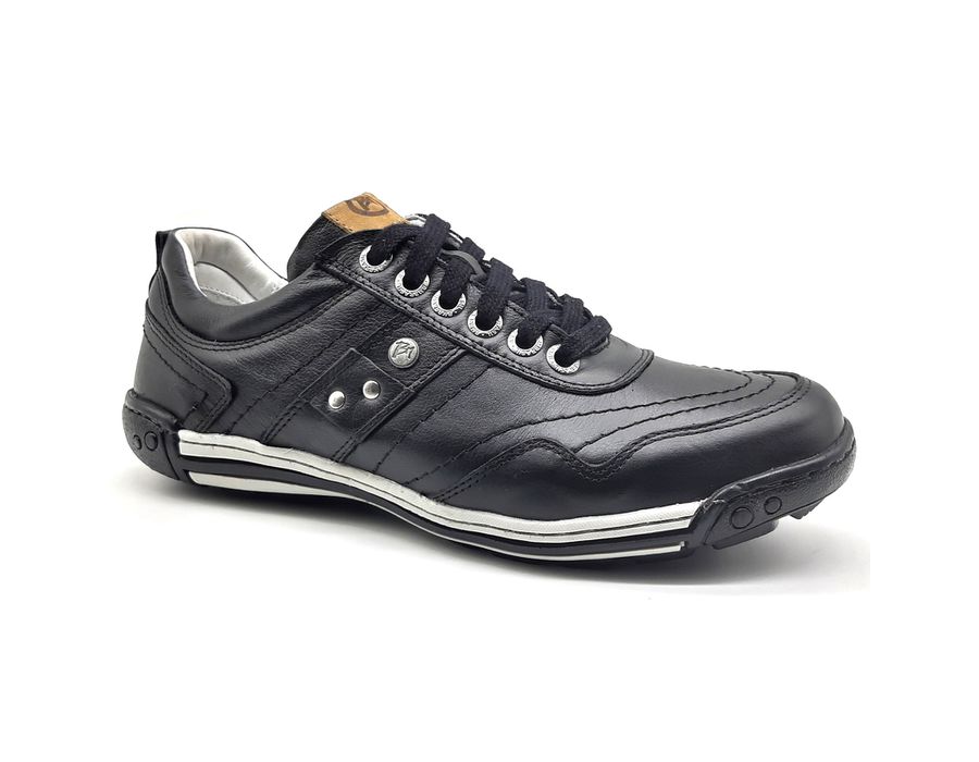 Sapato Masculino Casual Ortopédico Porshe Alanta 132/01 Preto