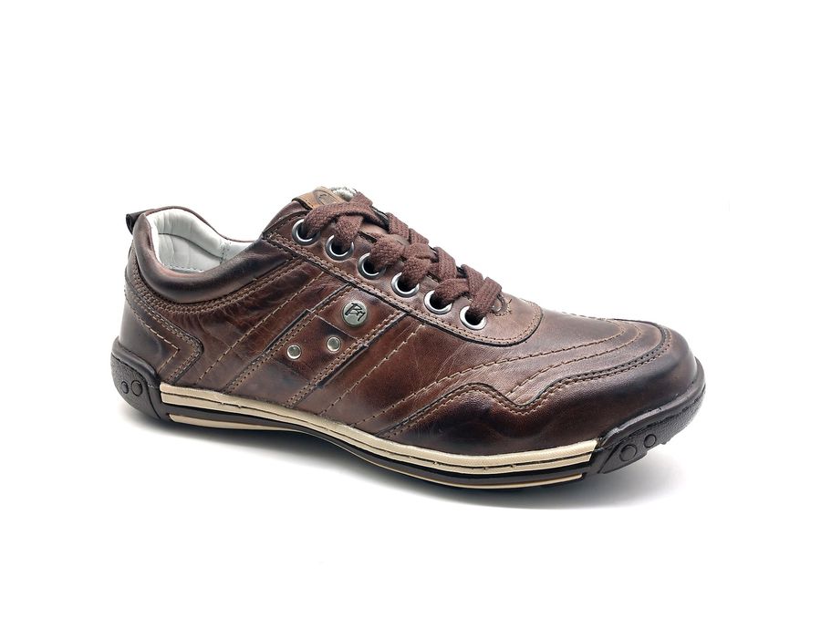 Sapato Masculino Casual Ortopédico Porshe Alanta 132/11 Brown