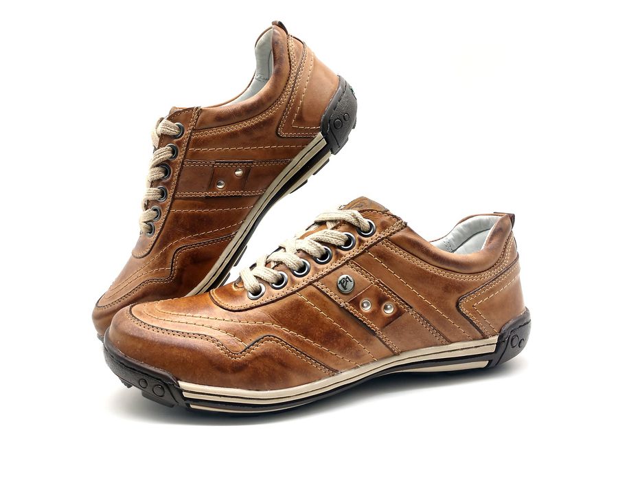 Sapato Masculino Casual Ortopédico Porshe Alanta 132/12 Caramelo