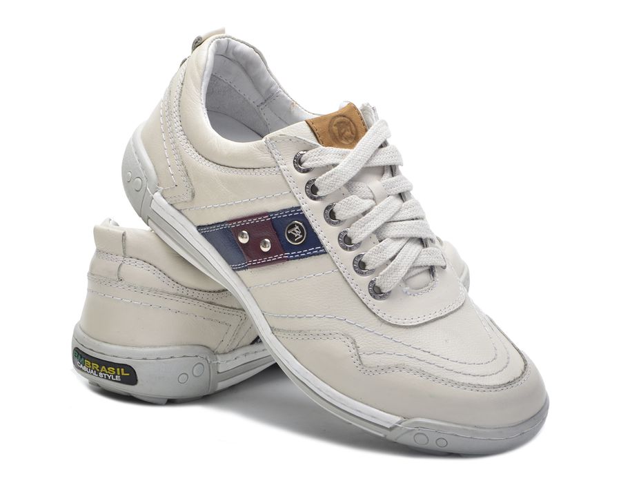 Sapato Masculino Casual Ortopédico Porshe Alanta 132/05 Gelo