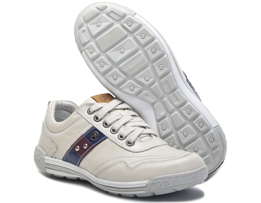 Sapato Masculino Casual Ortopédico Porshe Alanta 132/05 Gelo