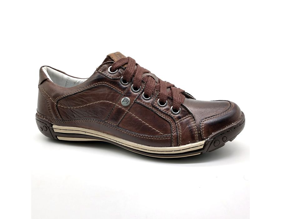 Sapato Masculino Casual Porshe Palmilha Ortopédica 147/03 Brown