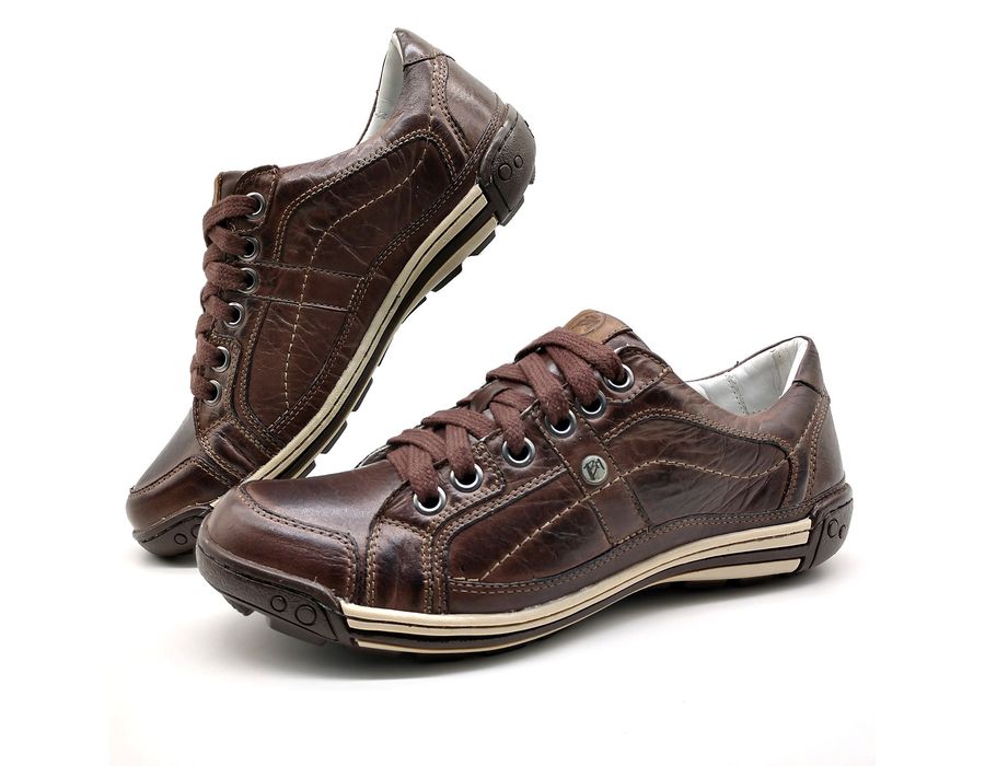 Sapato Masculino Casual Porshe Palmilha Ortopédica 147/03 Brown