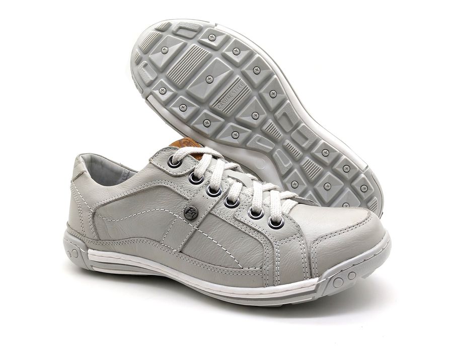 Sapato Masculino Casual Porshe Palmilha Ortopédica 147/04 Gelo